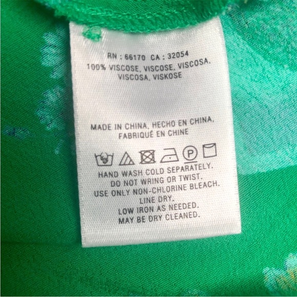 Anthropologie Meadow Rue Green Wrap Blouse - Picture 6 of 6